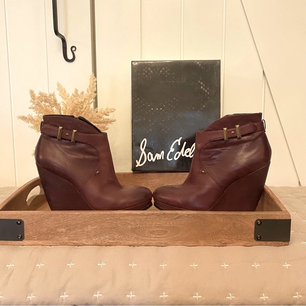 Sam Edelman Dalton Burgundy Demi boot